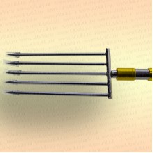 Инструмент для очистки водоема 2D зуб - 5 мм, 5 зубьев