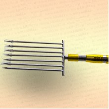 Инструмент для очистки водоема 2D зуб - 5 мм, 7 зубьев