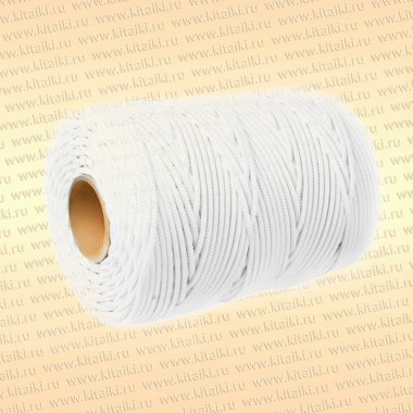 Шнур плетеный Универсал, 2,5 мм, 100 м, белый