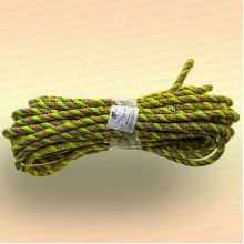 Шнур плетеный универсальный 20 м, диаметр 12 мм, жёлтый
