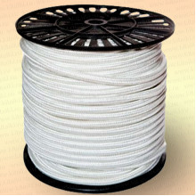 Шнур плетеный Стандарт, на бобине 100 м, диаметр 15,0 мм, белый