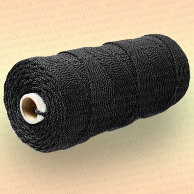 Шнур плетеный Стандарт, на бобине 220 м, диаметр 1,5 мм, черный