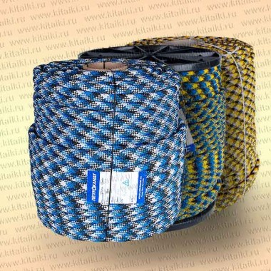 Шнур Аква-Спорт, плетеный, статика, 10 мм, тест 1100 кг, 20 м, евромоток