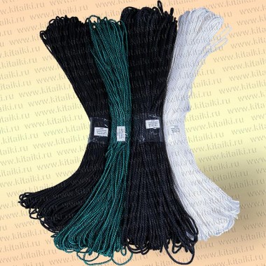 Плетеный шнур рыболовный, капроновый шнур для рыбалки, диаметр 4,0 мм, цвет белый