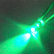 Светодиод для рыболовной торпеды 5 мм, зеленый свет, супер яркий 20000 мкд LED